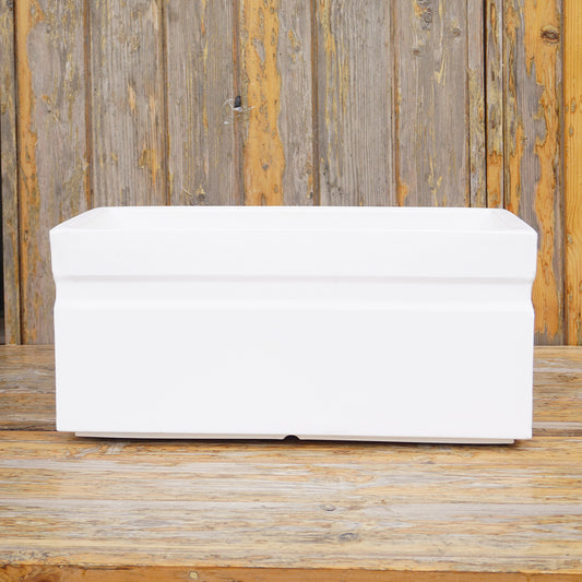 Bloom Box White Atul Gardenia Unbreakable Indoor & Outdoor Planter | 25 Inch