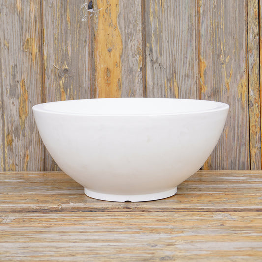 Curvy White Atul Gardenia Unbreakable Indoor & Outdoor Planter | 18 Inch