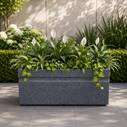 Bloom Box Gery Stone Atul Gardenia Unbreakable Indoor & Outdoor Planter | 25 Inch