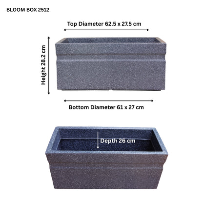 Bloom Box Gery Stone Atul Gardenia Unbreakable Indoor & Outdoor Planter | 25 Inch