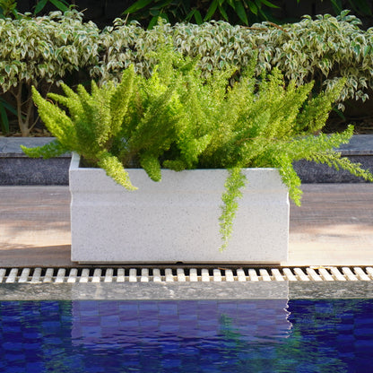 Bloom Box Marble White Atul Gardenia Unbreakable Indoor & Outdoor Planter | 25 Inch