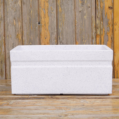 Bloom Box Marble White Atul Gardenia Unbreakable Indoor & Outdoor Planter | 25 Inch