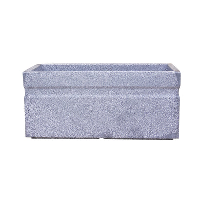 Bloom Box Mosaic Grey Atul Gardenia Unbreakable Indoor & Outdoor Planter | 25 Inch
