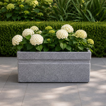 Bloom Box Mosaic Grey Atul Gardenia Unbreakable Indoor & Outdoor Planter | 25 Inch