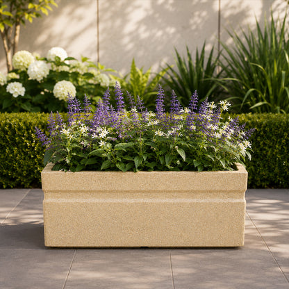 Bloom Box Sand Stone Atul Gardenia Unbreakable Indoor & Outdoor Planter | 25 Inch