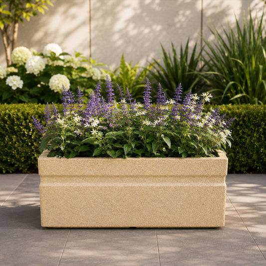 Bloom Box Sand Stone Atul Gardenia Unbreakable Indoor & Outdoor Planter | 25 Inch
