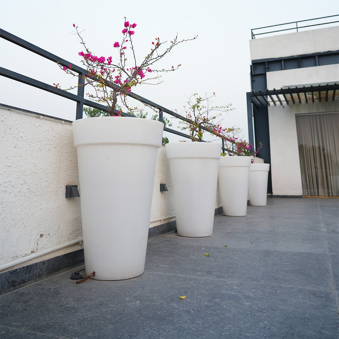 Bloom White Atul Gardenia Unbreakable Indoor & Outdoor Planter