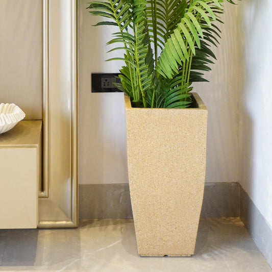 Cubica Sand Stone Atul Gardenia Unbreakable Indoor & Outdoor Planter | 24 Inch