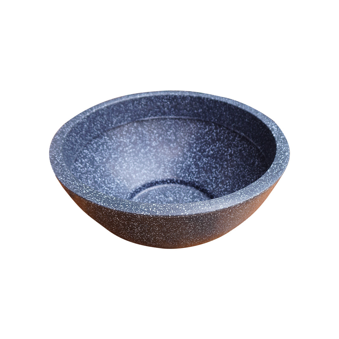 Curvy Grey Stone Atul Gardenia Unbreakable Indoor & Outdoor Planter | 18 Inch