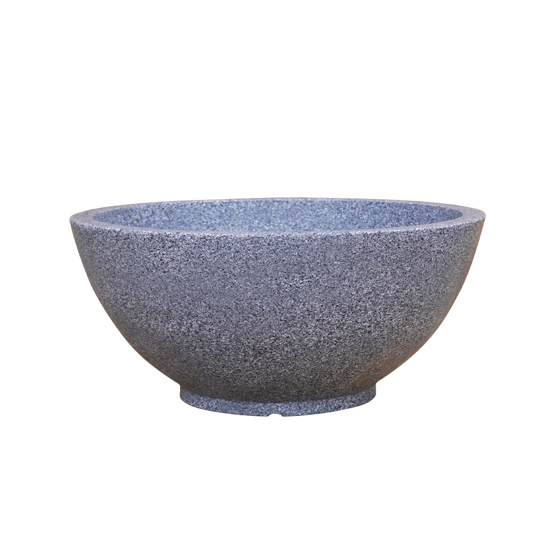 Curvy Mosaic Grey Atul Gardenia Unbreakable Indoor & Outdoor Planter | 18 Inch