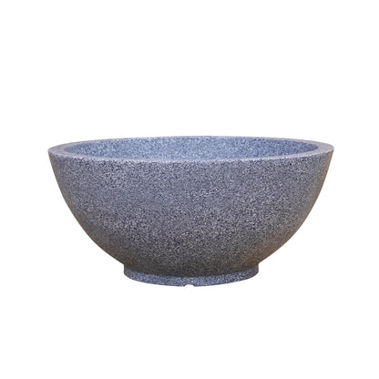 Curvy Mosaic Grey Atul Gardenia Unbreakable Indoor & Outdoor Planter | 18 Inch
