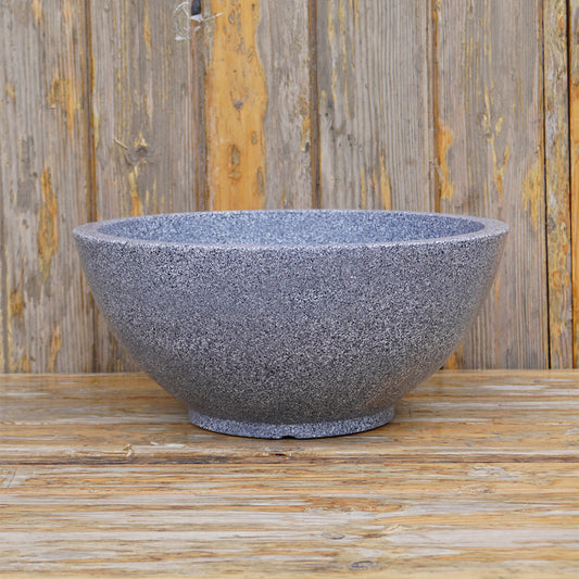 Curvy Mosaic Grey Atul Gardenia Unbreakable Indoor & Outdoor Planter | 18 Inch