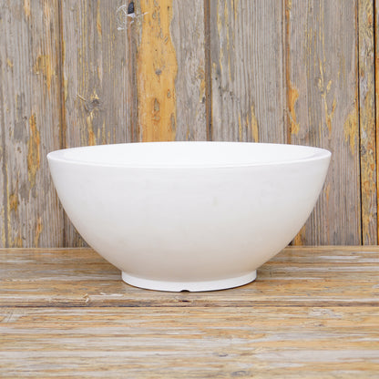 Curvy White Atul Gardenia Unbreakable Indoor & Outdoor Planter | 18 Inch