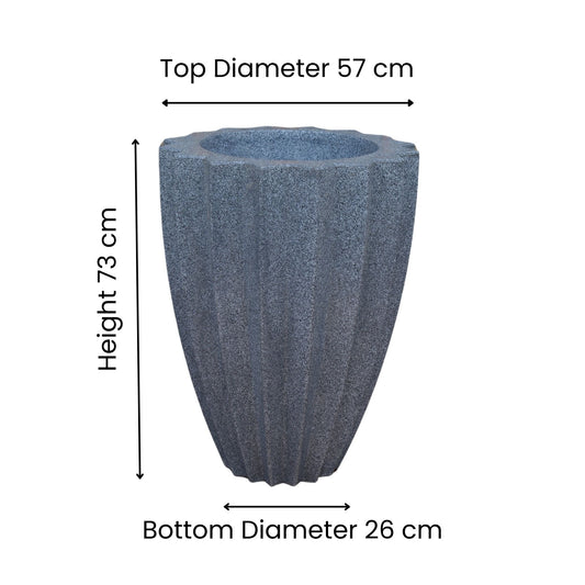 Flora Mosaic Grey Atul Gardenia Unbreakable Indoor & Outdoor Planter