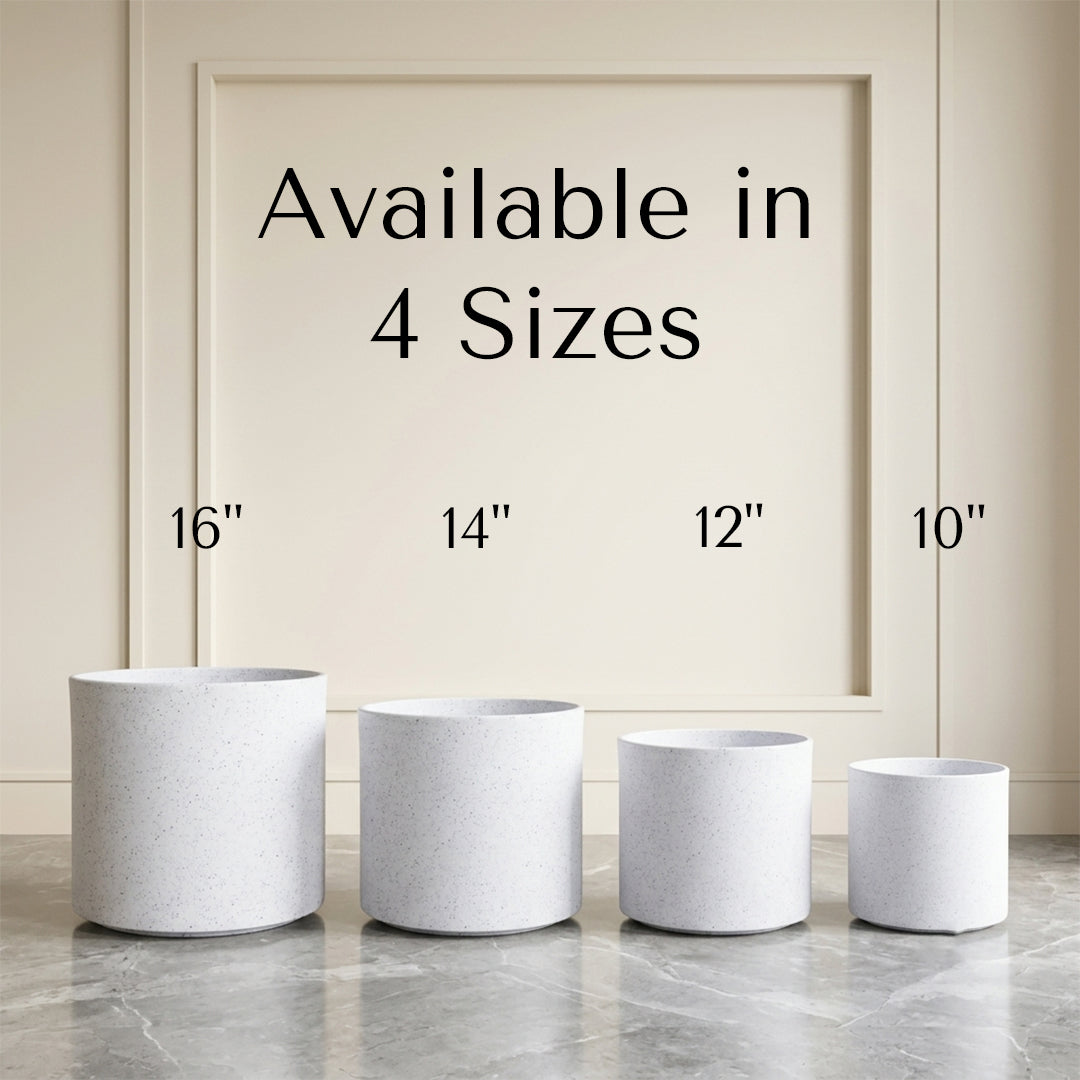 Oasis Marble White Atul Gardenia Unbreakable Indoor & Outdoor Planter