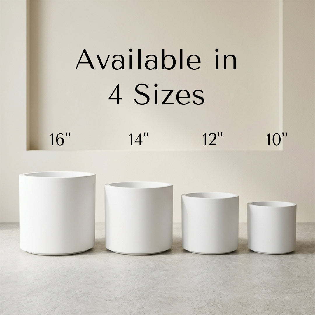 Oasis White Atul Gardenia Unbreakable Indoor & Outdoor Planter