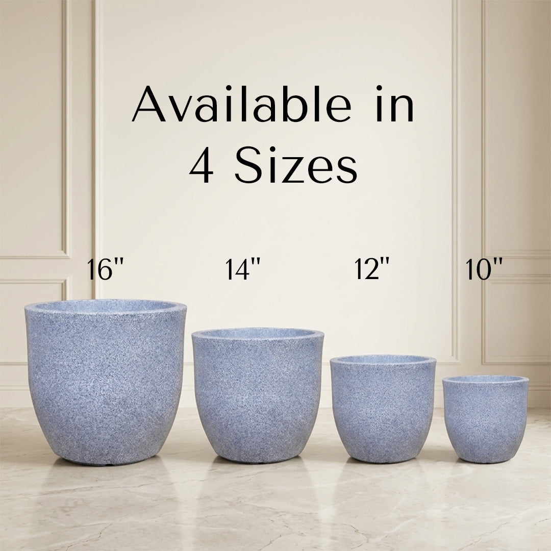 Ovalo Mosaic Grey Atul Gardenia Unbreakable Indoor & Outdoor Planter