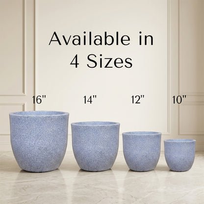 Ovalo Mosaic Grey Atul Gardenia Unbreakable Indoor & Outdoor Planter
