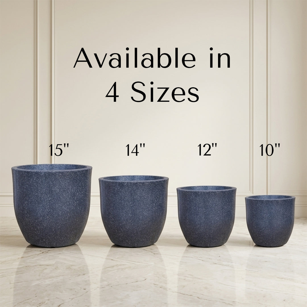 Ovalo Grey Stone Atul Gardenia Unbreakable Indoor & Outdoor Planter