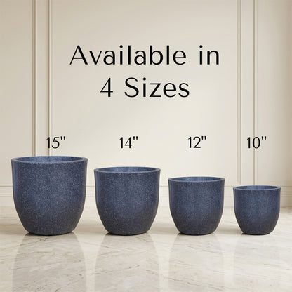 Ovalo Grey Stone Atul Gardenia Unbreakable Indoor & Outdoor Planter