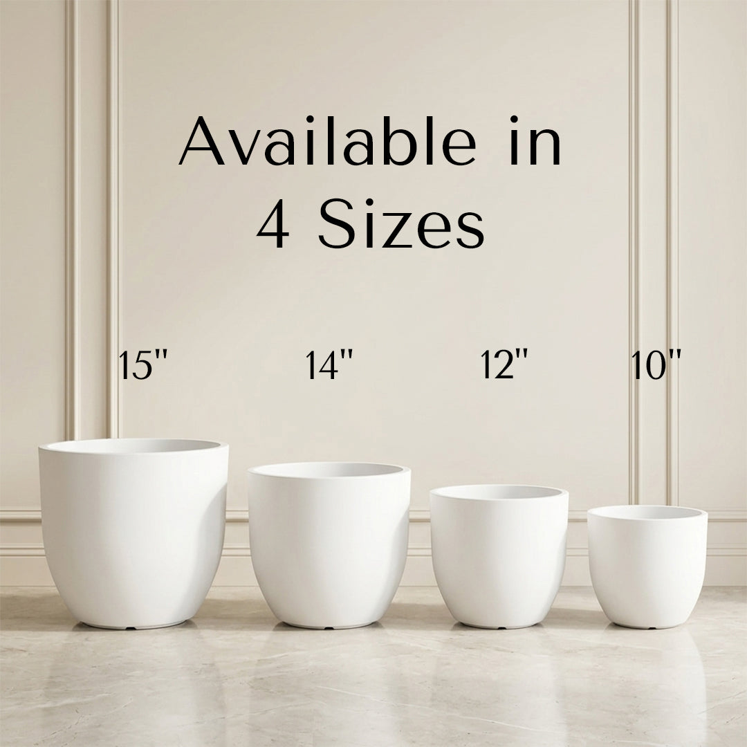 Ovalo White Atul Gardenia Unbreakable Indoor & Outdoor Planter