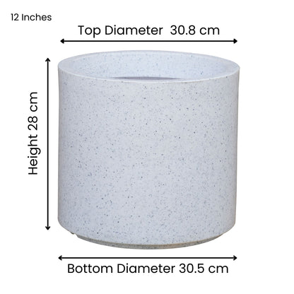 Oasis Marble White Atul Gardenia Unbreakable Indoor & Outdoor Planter