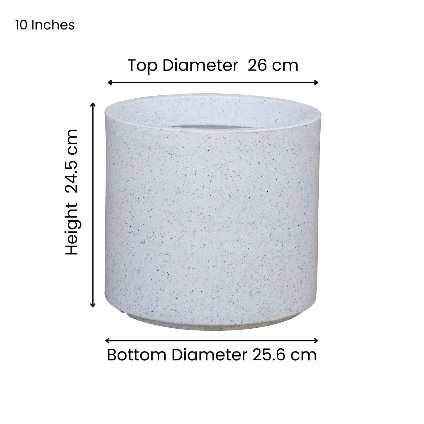 Oasis Marble White Atul Gardenia Unbreakable Indoor & Outdoor Planter