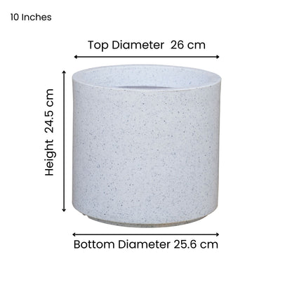 Oasis Marble White Atul Gardenia Unbreakable Indoor & Outdoor Planter