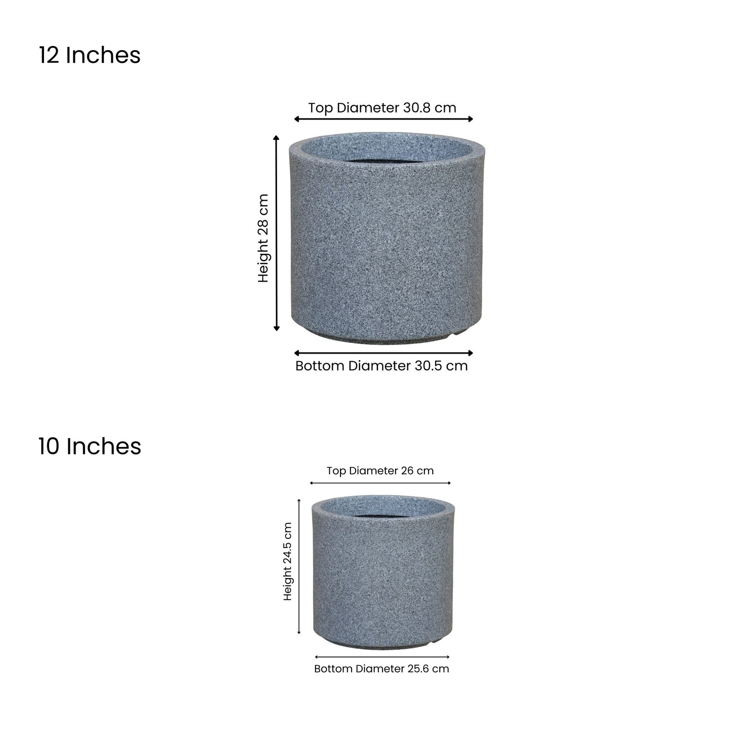 Oasis Mosaic Grey Atul Gardenia Unbreakable Indoor & Outdoor Planter