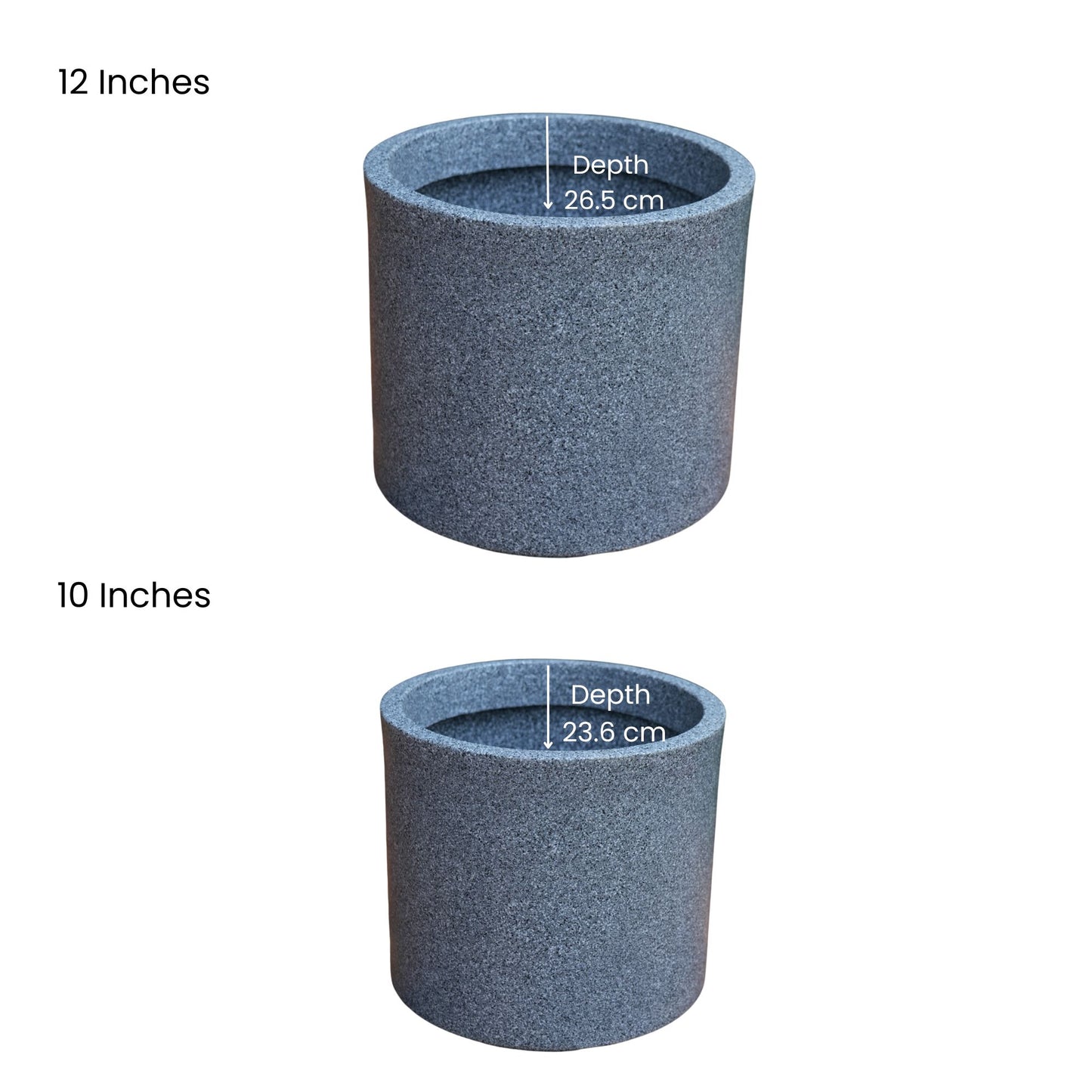 Oasis Grey Stone Atul Gardenia Unbreakable Indoor & Outdoor Planter