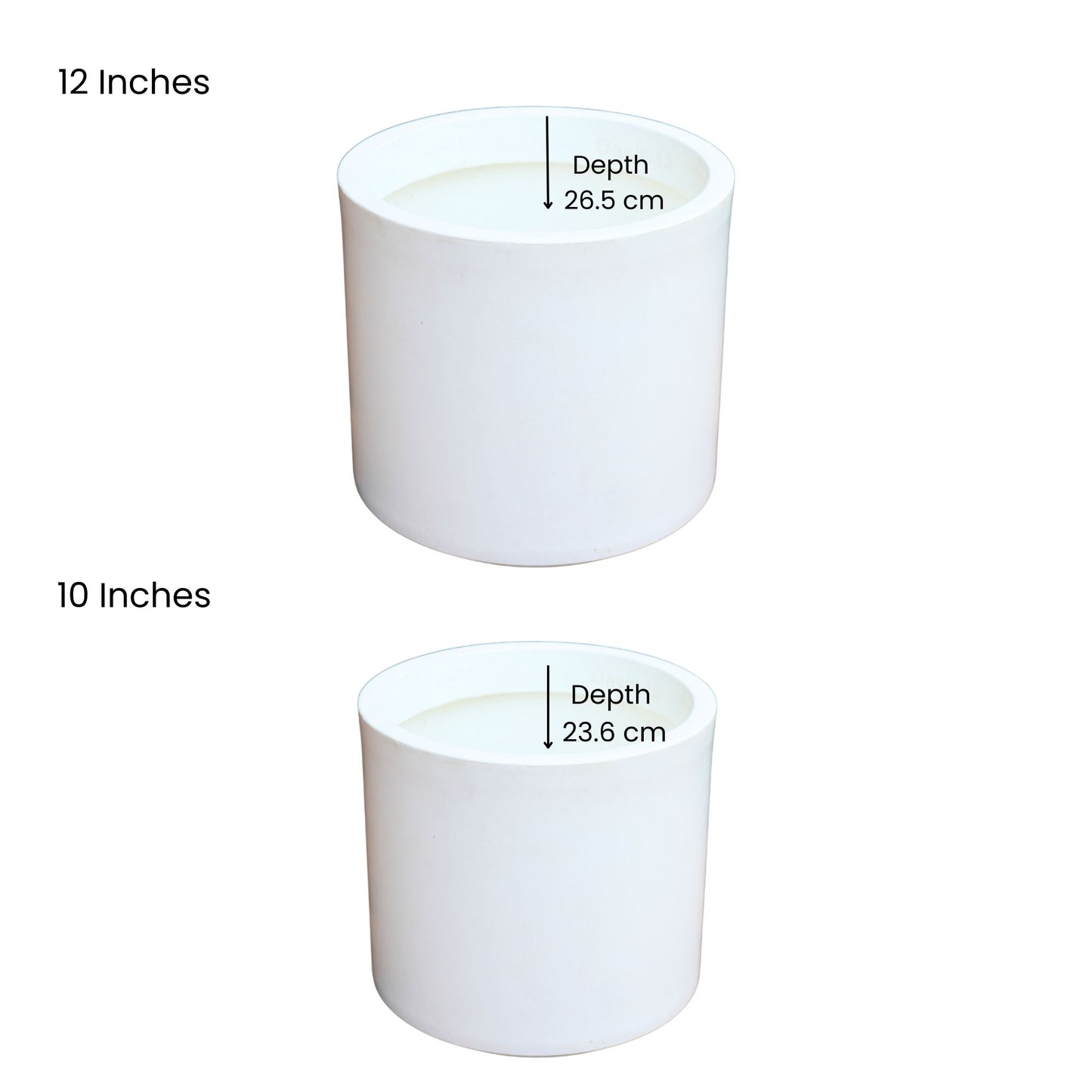 Oasis White Atul Gardenia Unbreakable Indoor & Outdoor Planter