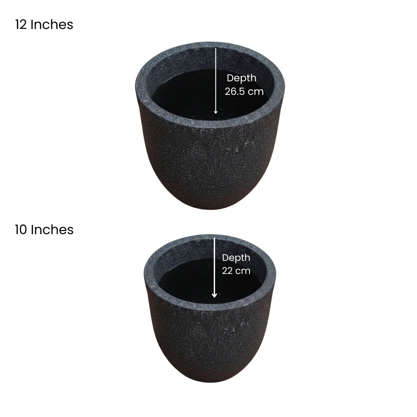 Ovalo Grey Stone Atul Gardenia Unbreakable Indoor & Outdoor Planter