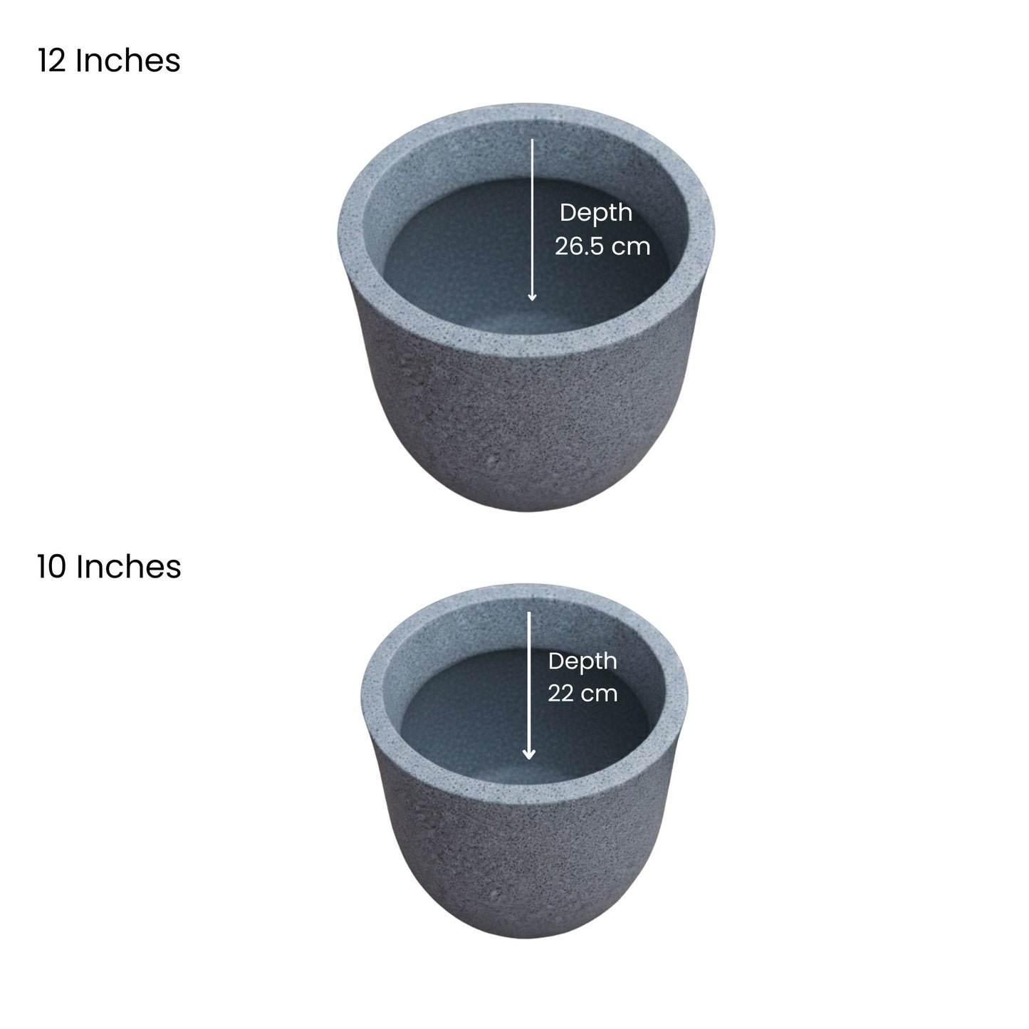 Ovalo Mosaic Grey Atul Gardenia Unbreakable Indoor & Outdoor Planter