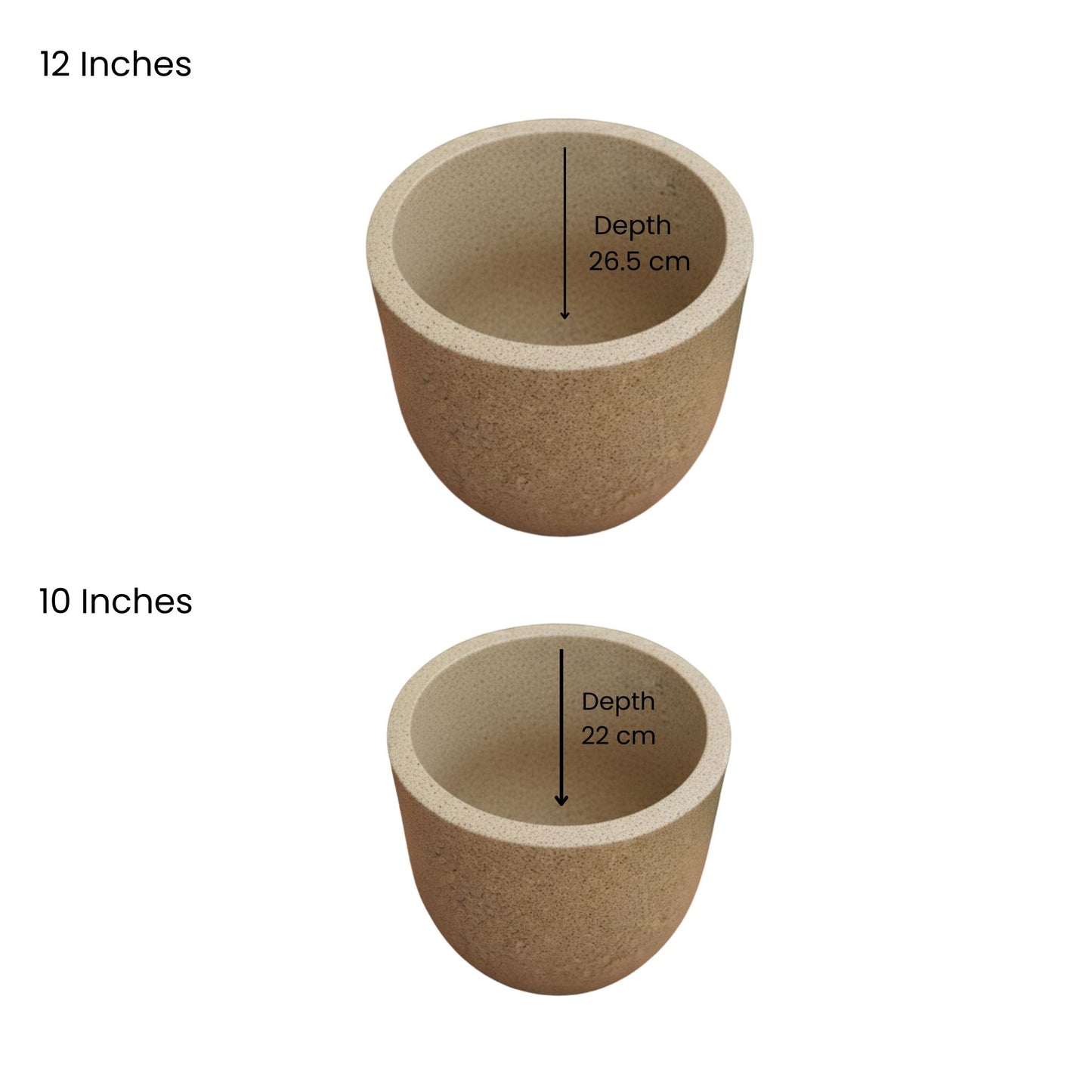 Ovalo Sand Stone Atul Gardenia Unbreakable Indoor & Outdoor Planter