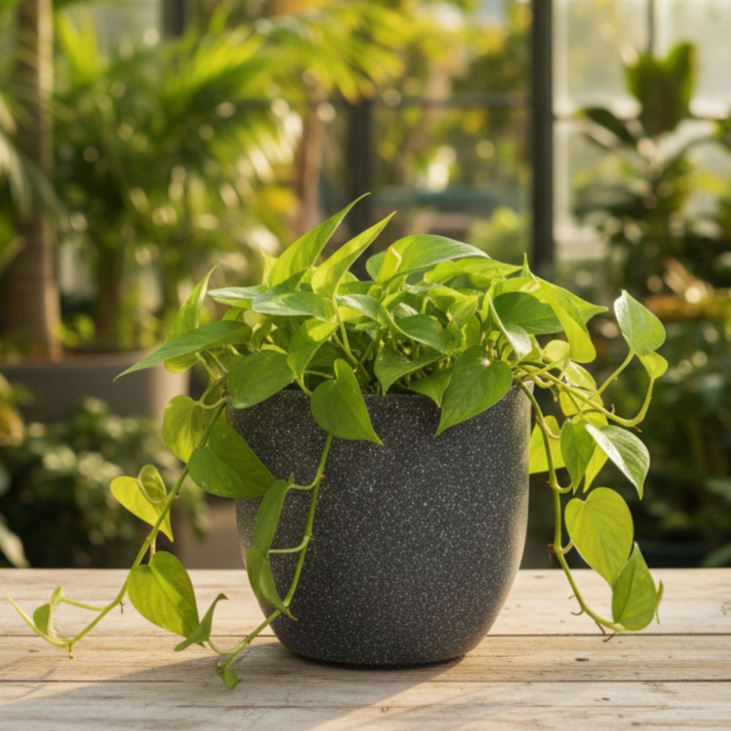 Ovalo Grey Stone Atul Gardenia Unbreakable Indoor & Outdoor Planter